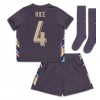Baby Fußballbekleidung England Declan Rice #4 Auswärtstrikot EM 2024 Kurzarm (+ kurze hosen)